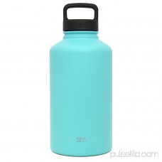 Simple Modern 22oz Summit Waterbottle + Extra Lid - Vacuum Insulated Double Wall Fits Cup Holders 18/8 Stainless Steel Flask - Hydro Travel Mug - Aqua Rain 567919852